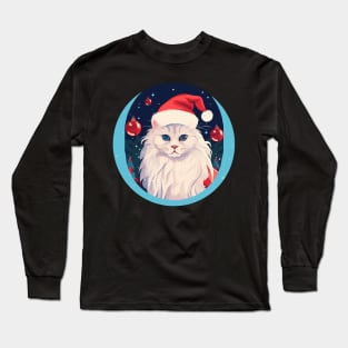 Turkish Angora Cat Xmas, Love Cats Long Sleeve T-Shirt